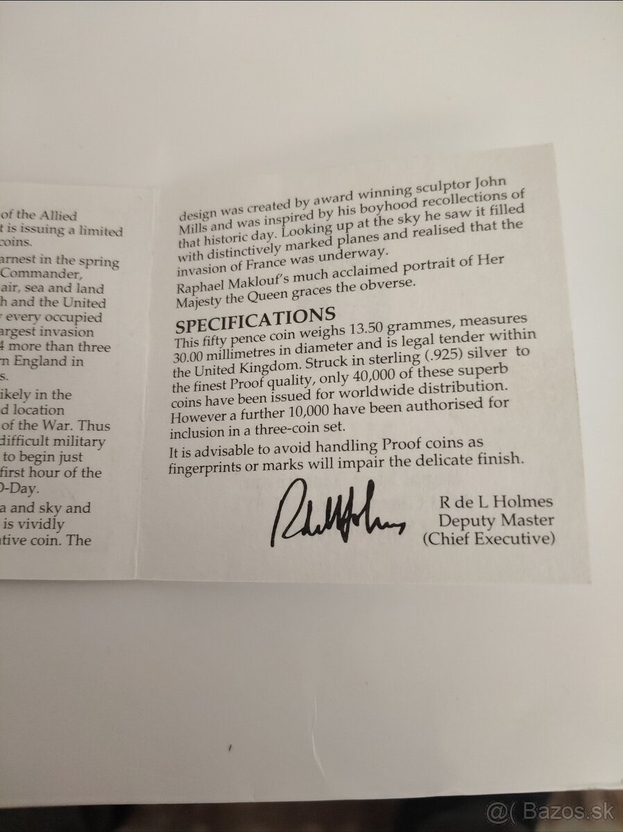 50 pence strieborná minca - 7