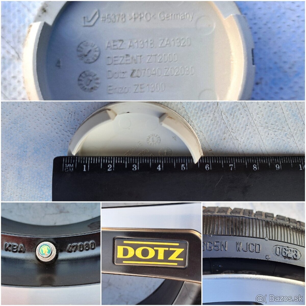 5x108 DOTZ 225 40 R18 Ročné Pneu 8mm - 7