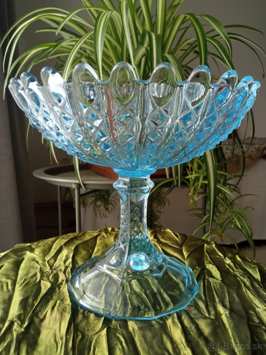 Veľká misa na stopke, Bohemia 1970-80 - 7