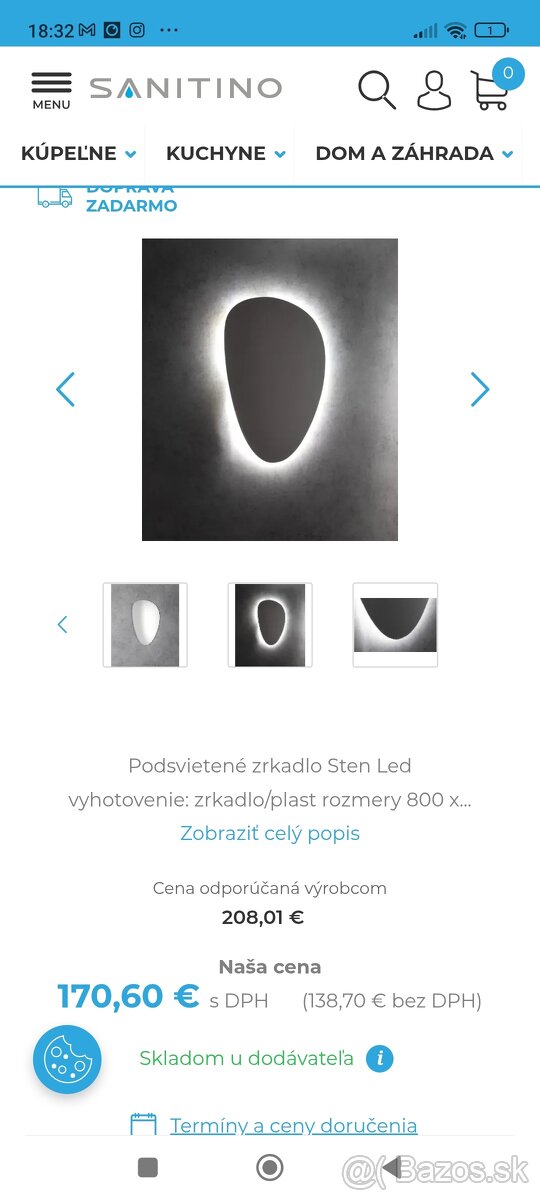 LED podsvietené zrkadlo - 7