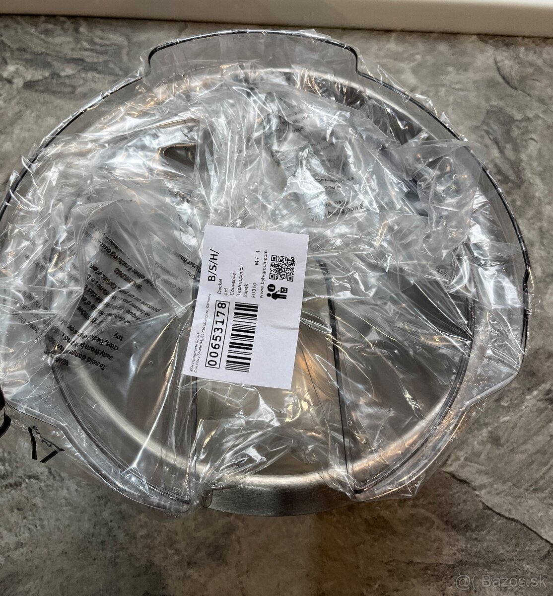 Nerezová misa na miešanie a kryt Bosch MUZ5ER2 Nová mum 5 - 7