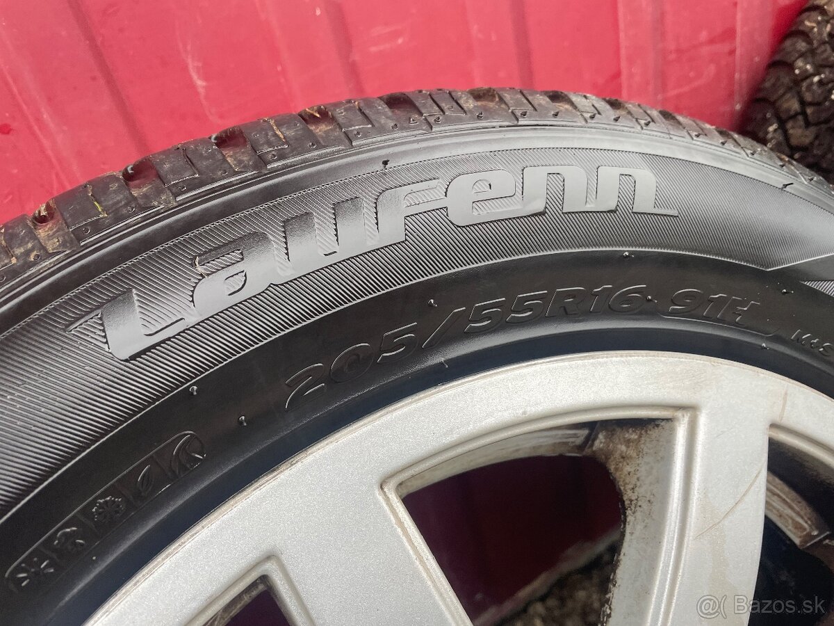 Predám R16 alu disky s pneu - 7
