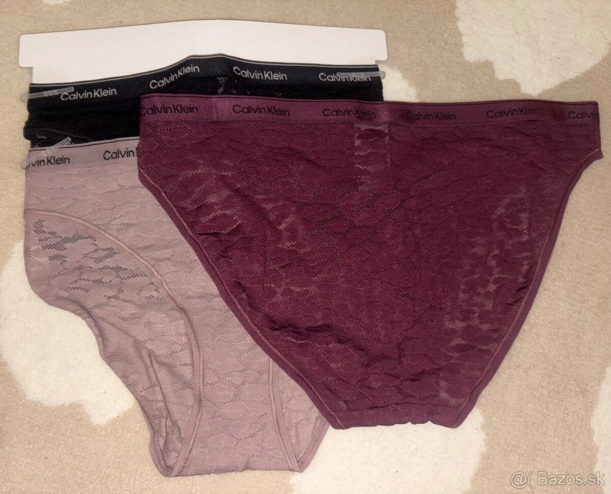 Nohavičky Calvin Klein 3-pack velkosť S…nové - 7