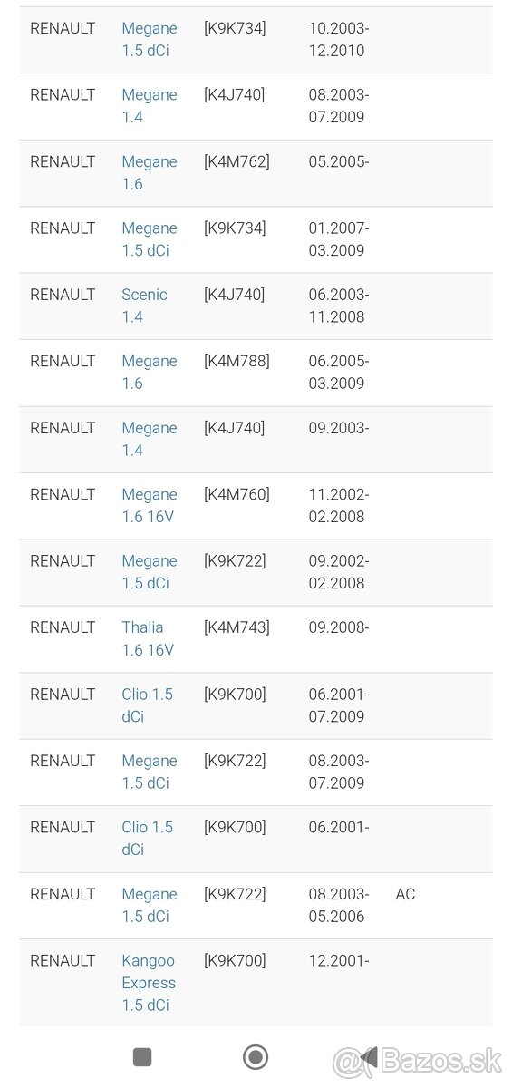 alternátor VALEO Renault - 7