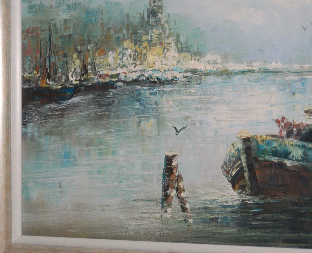 🎨 "Prístav" – Olejomaľba v postimpresionistickom štýle - 7