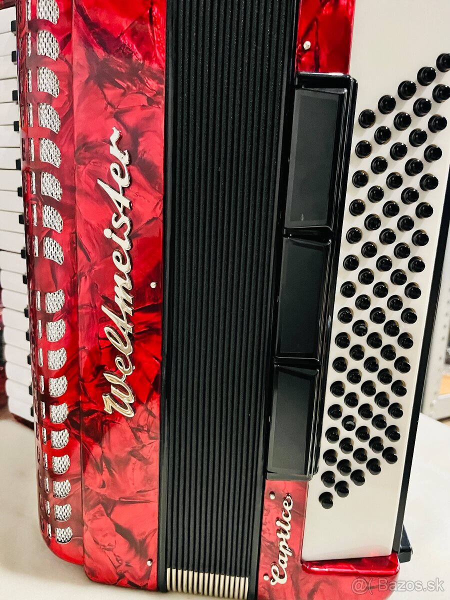 Predám akordeón Weltmeister Caprice 80 basový - 7