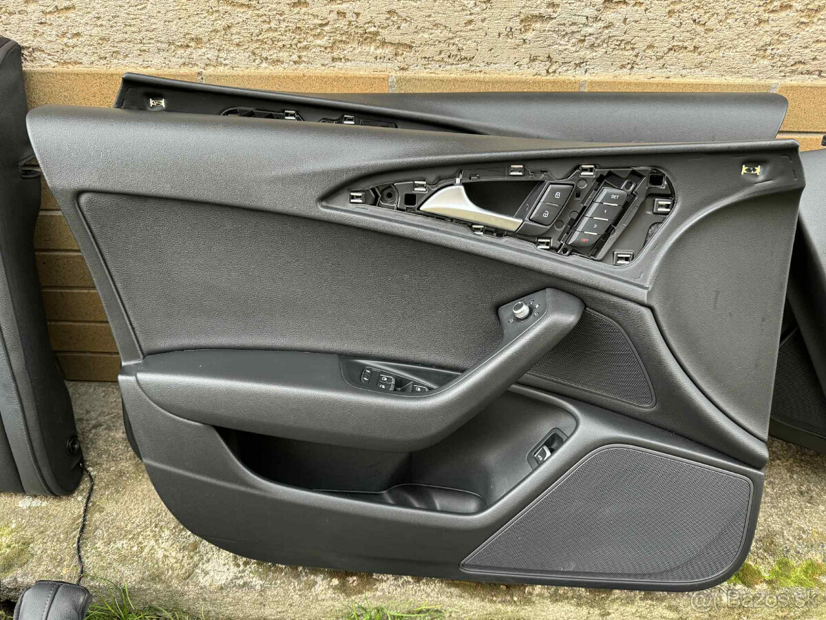 Sedadlá + tapacíre (čierna koža) Audi A6 C7 - 7