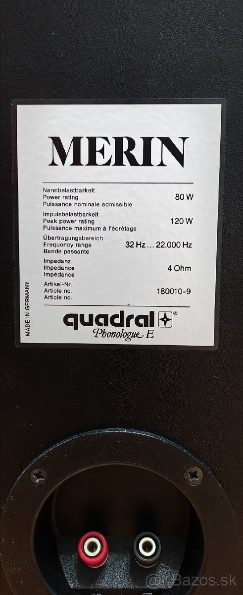 Quadral MERIN Phonologue E - 7