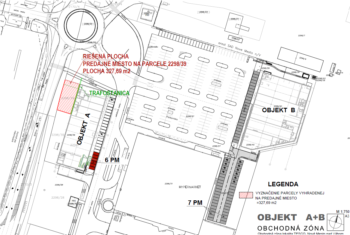 Prenajom pozemku - nakupna zona Tesco a RGB Javorina NM - 7