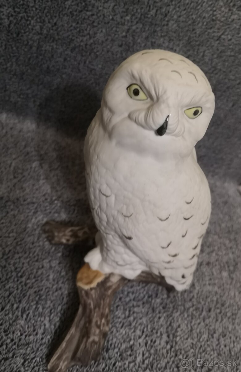 Porcelánová soška Sova snežná – Royal Dux - 7