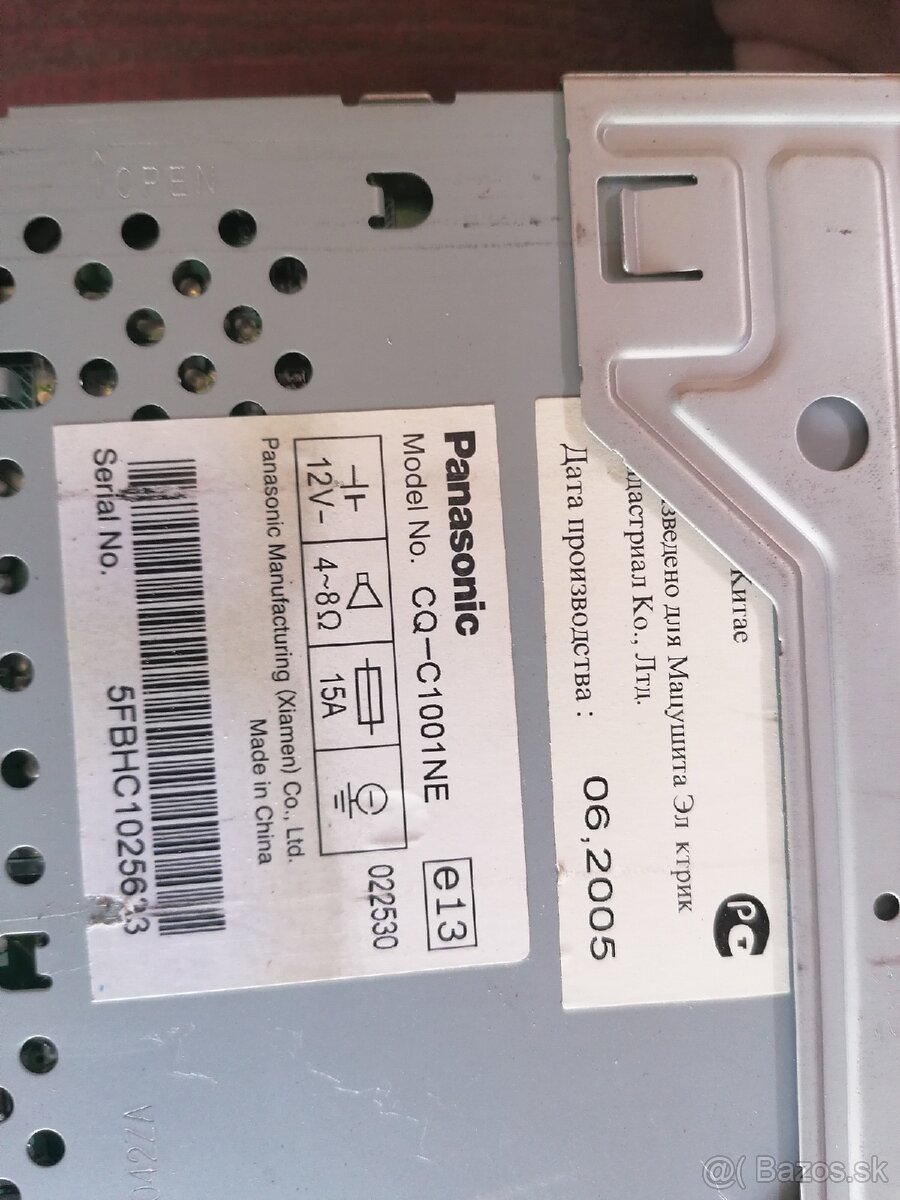 Panasonic CQ-C1001NE autorádio - 7