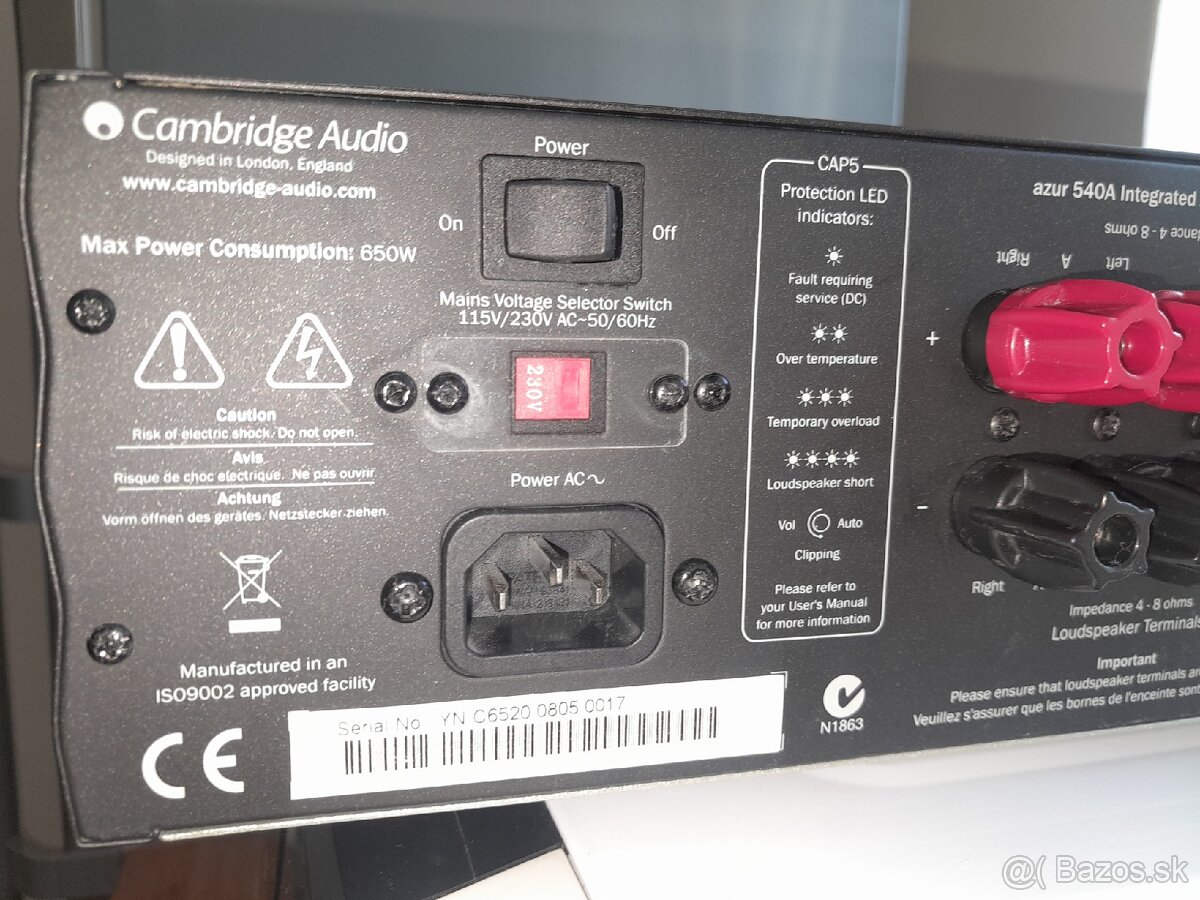 Cambridge audio Azur504A - zosilňovač - 7