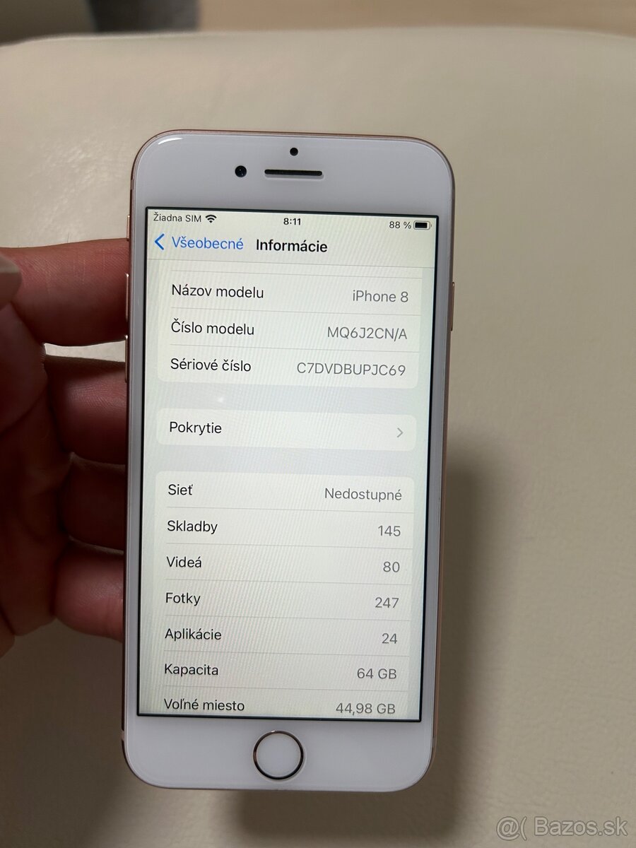 iPhone 8, 64 GB, gold - 7