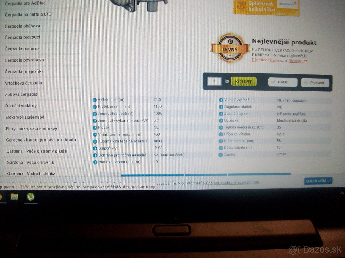 ponorne kalove čerpadlo hcp SF 35U - 7