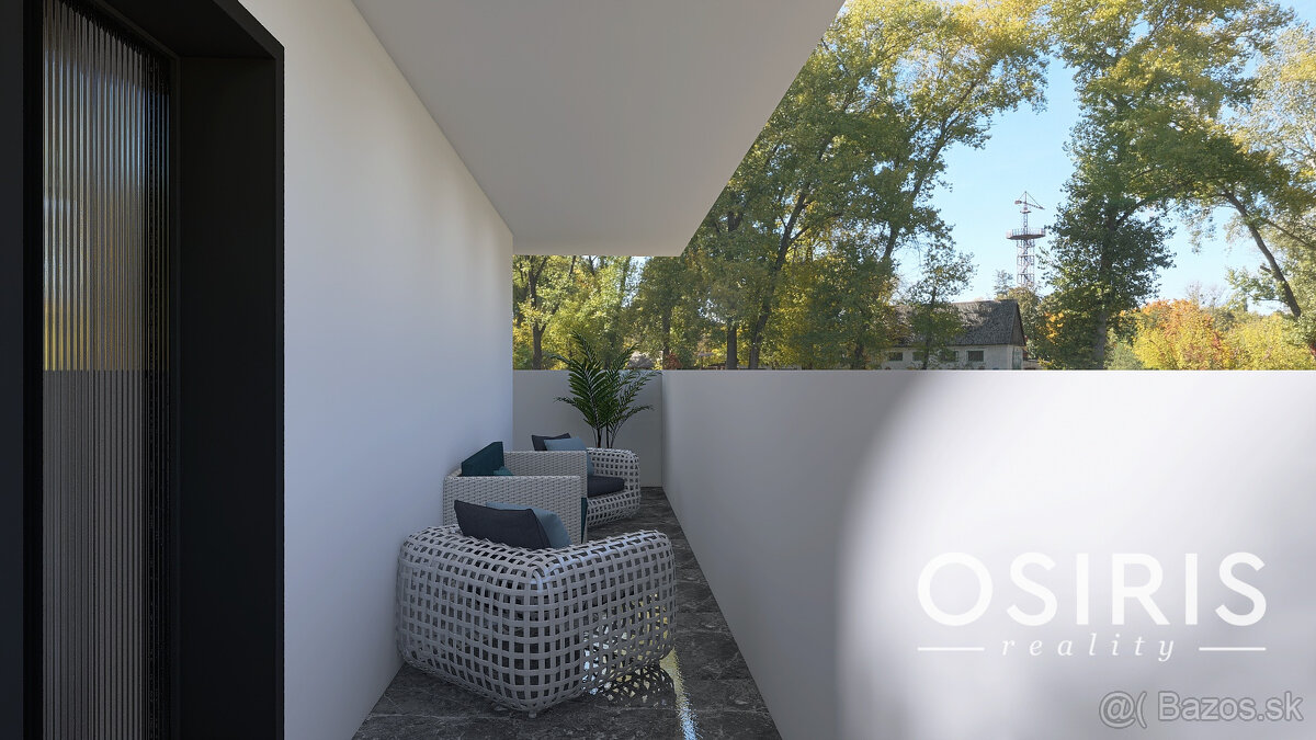 Klimatizovaný 3i byt v novostavbe z r. 2025, terasa 24 m2, 1 - 7