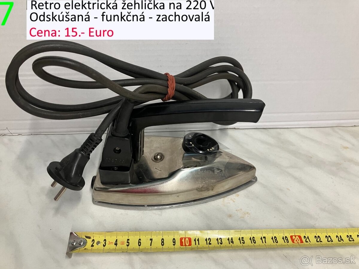 Retro žehličky varič kávovar a ventilátor - 7