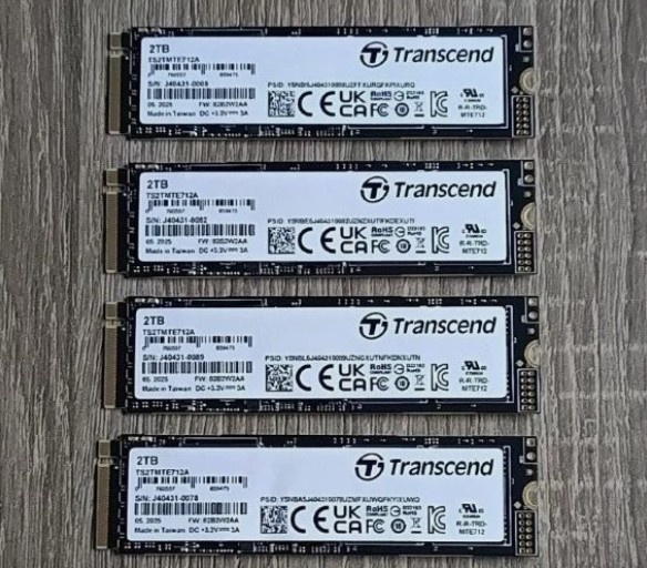 2TB / 1TB / 512GB Transcend MTE712A Industrial - 4 000TBW - 7