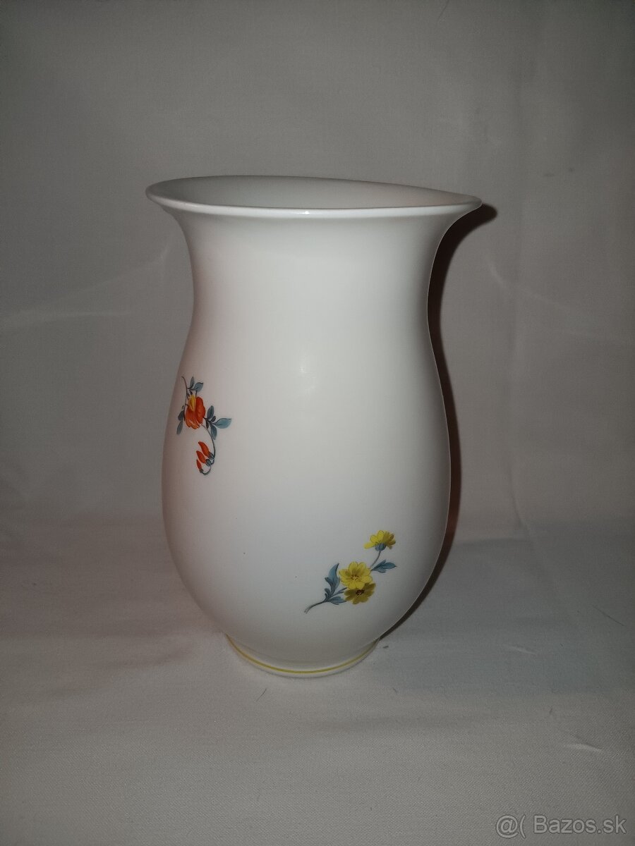 Míšeň, Meissen - malovaná porcelánová váza - 7