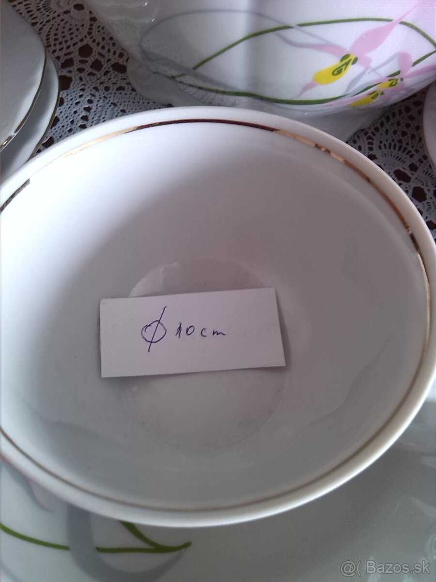 Porcelánové šálky s podšálkami sada 10 ks - 7