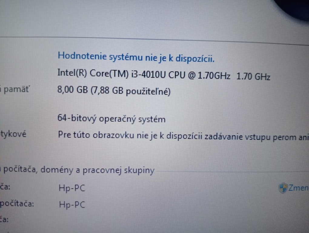 ntb HP probook 430 g1 / Intel core i3 / 8gb ram / Windows 7 - 7