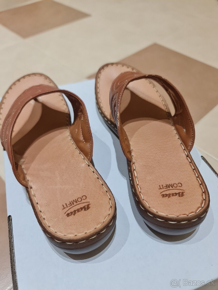 Kožené šľapky Baťa - 7