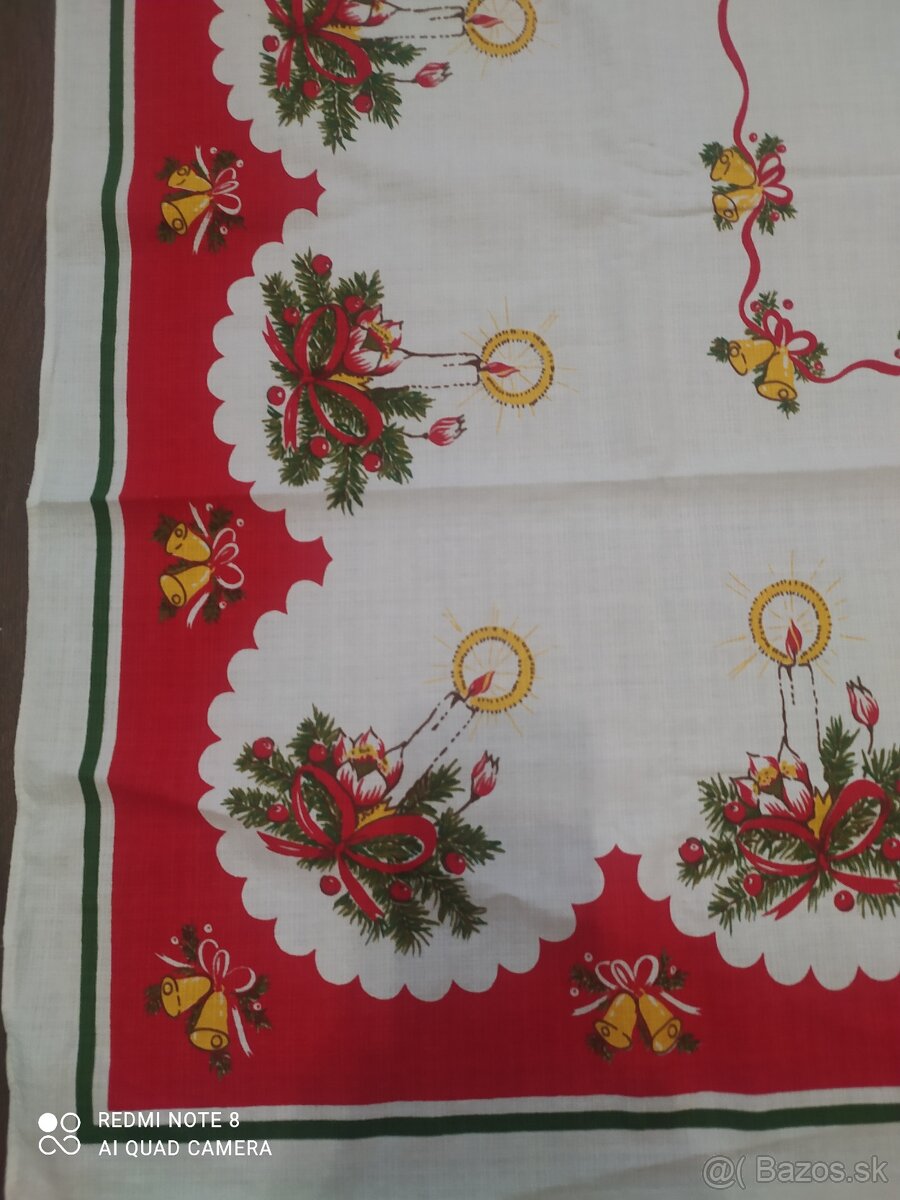 retro vianocne ozdoby , obrusy - vyber si - 7