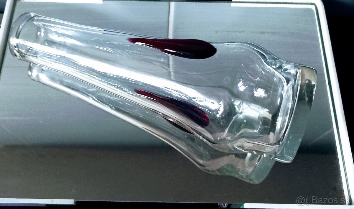 Retro sklo - vázy, košíky, misa - 7