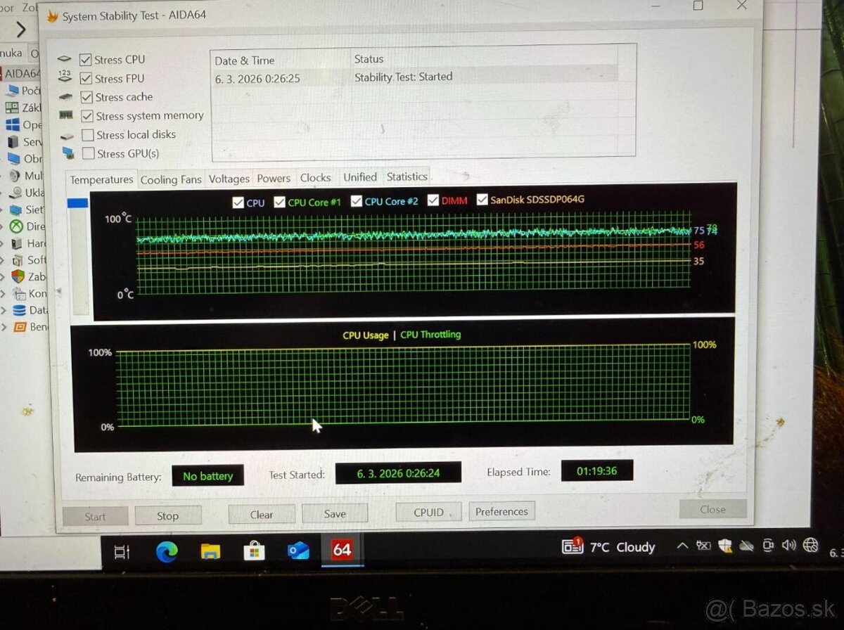Predám funkčnú použitú matičnú dosku do notebooku Dell e5450 - 7