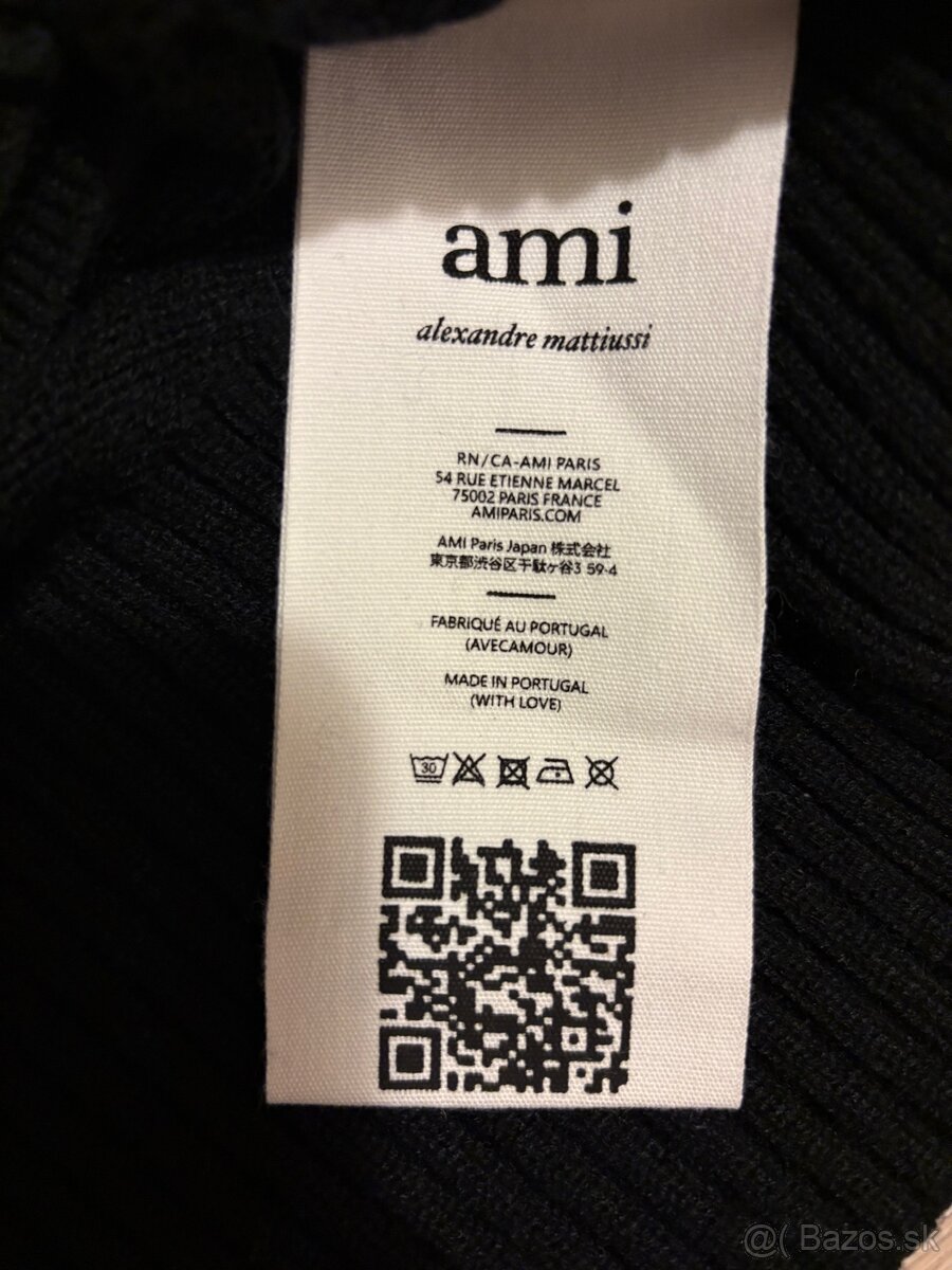 AMI Paris sveter - čierny (AMI1) - 7