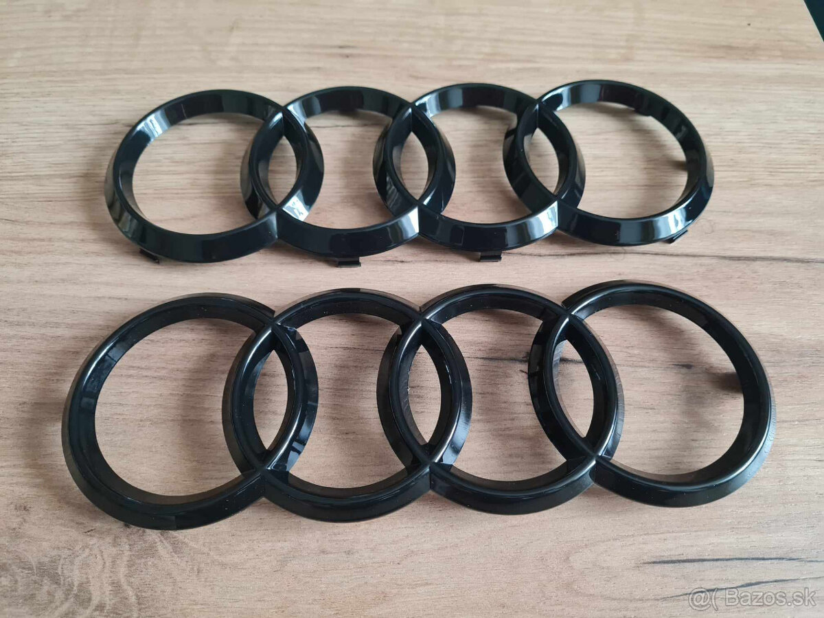 AUDI Čierne lesklé znaky - 7