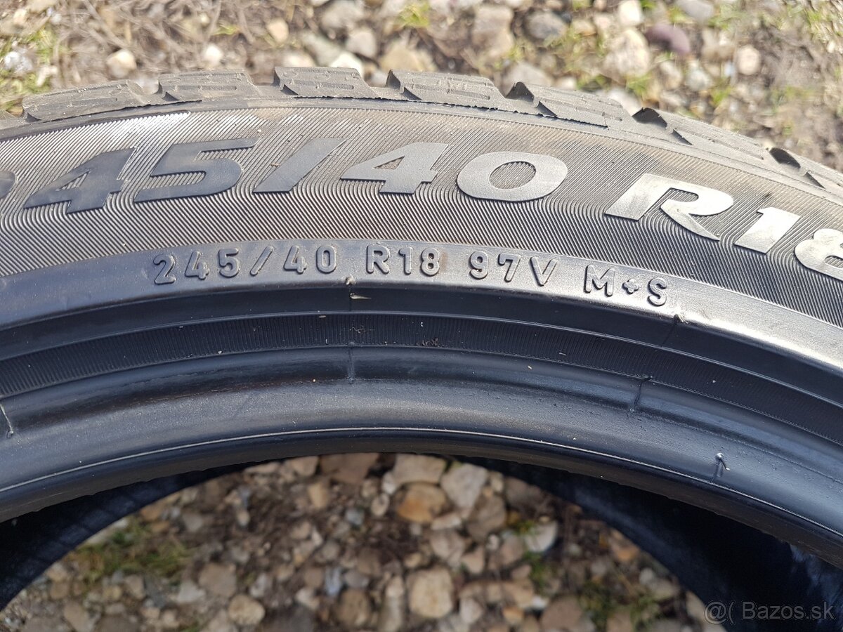 245/40 r18 zimné pneumatiky 2ks Pirelli DOT2021 - 7