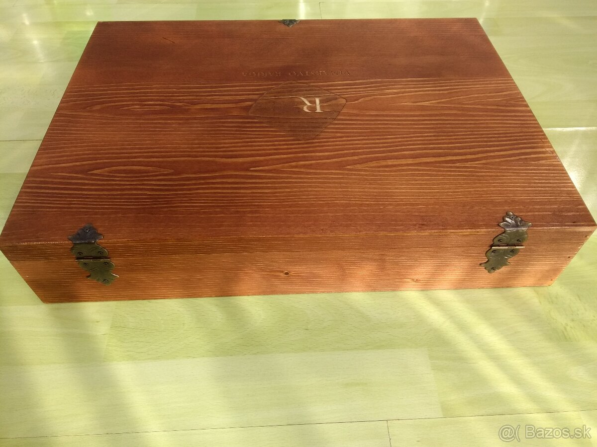 Drevené úložné boxy-vojenska bedna - 7