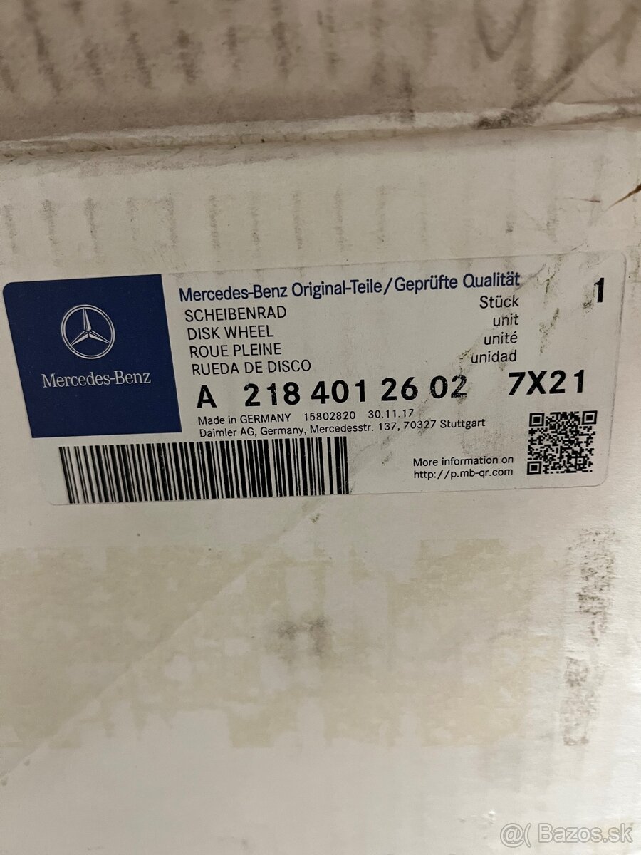 Predám 3 Mercedes disky nové na CLS 218 - 7