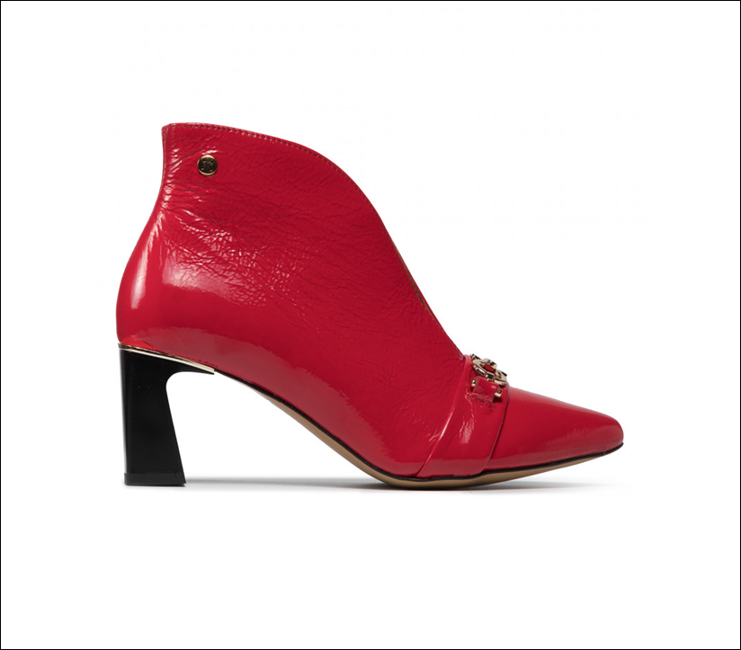 Červené kožené čižmy v.40 - 7