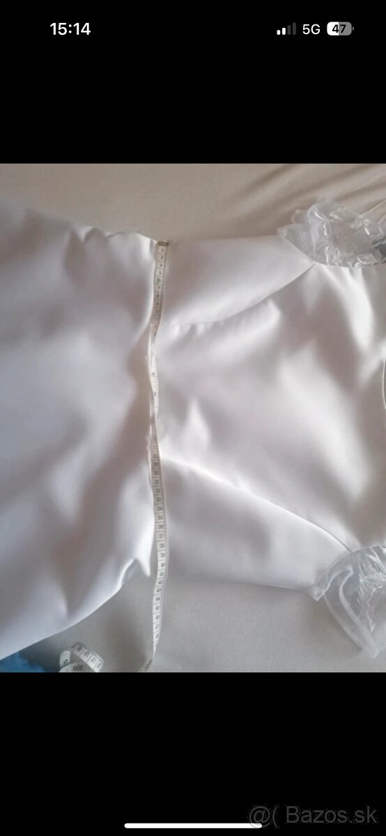 Satenové svadobné šaty - 7