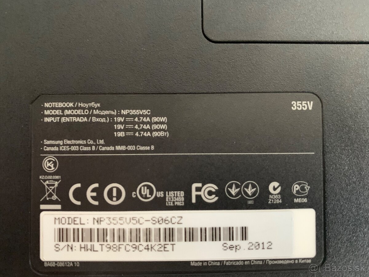 Notebook Samsung NP355V5C / SSD / Office 2024 / WIN10 - 7