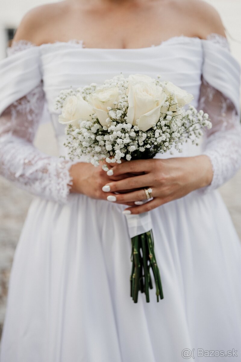 Svadobné šaty-1x oblečené - 7