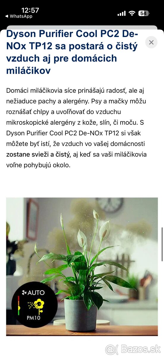 Dyson Purifier Cool PC2 De-NOx TP12 čistička vzduchu - 7