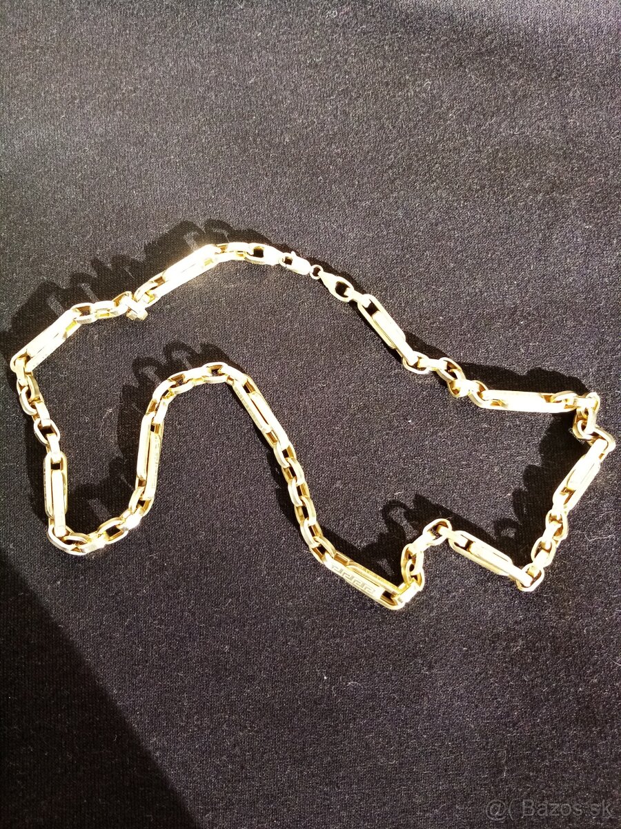 Zlatá retiazka +náramok - 7