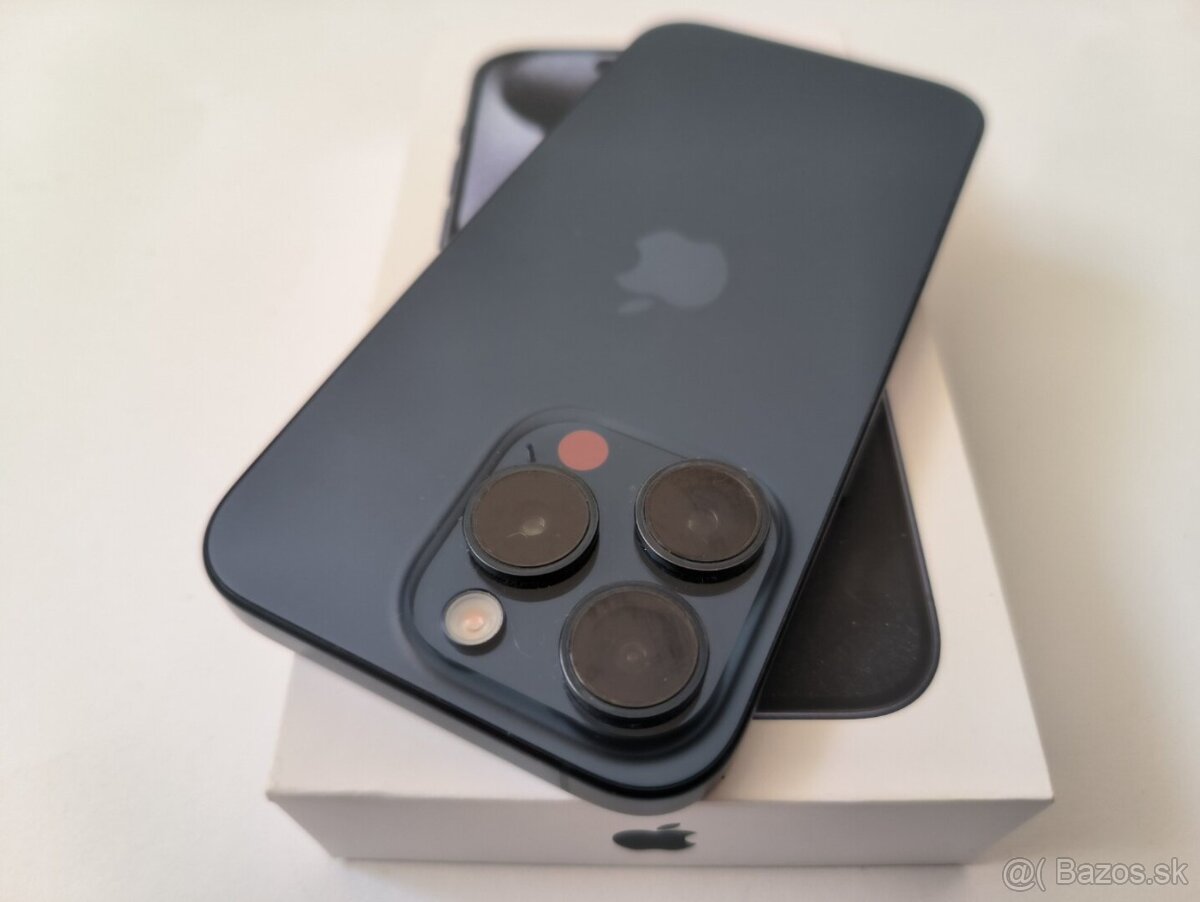 apple iphone 15 PRO 256gb Blue Titanium / Batéria 87% - 7