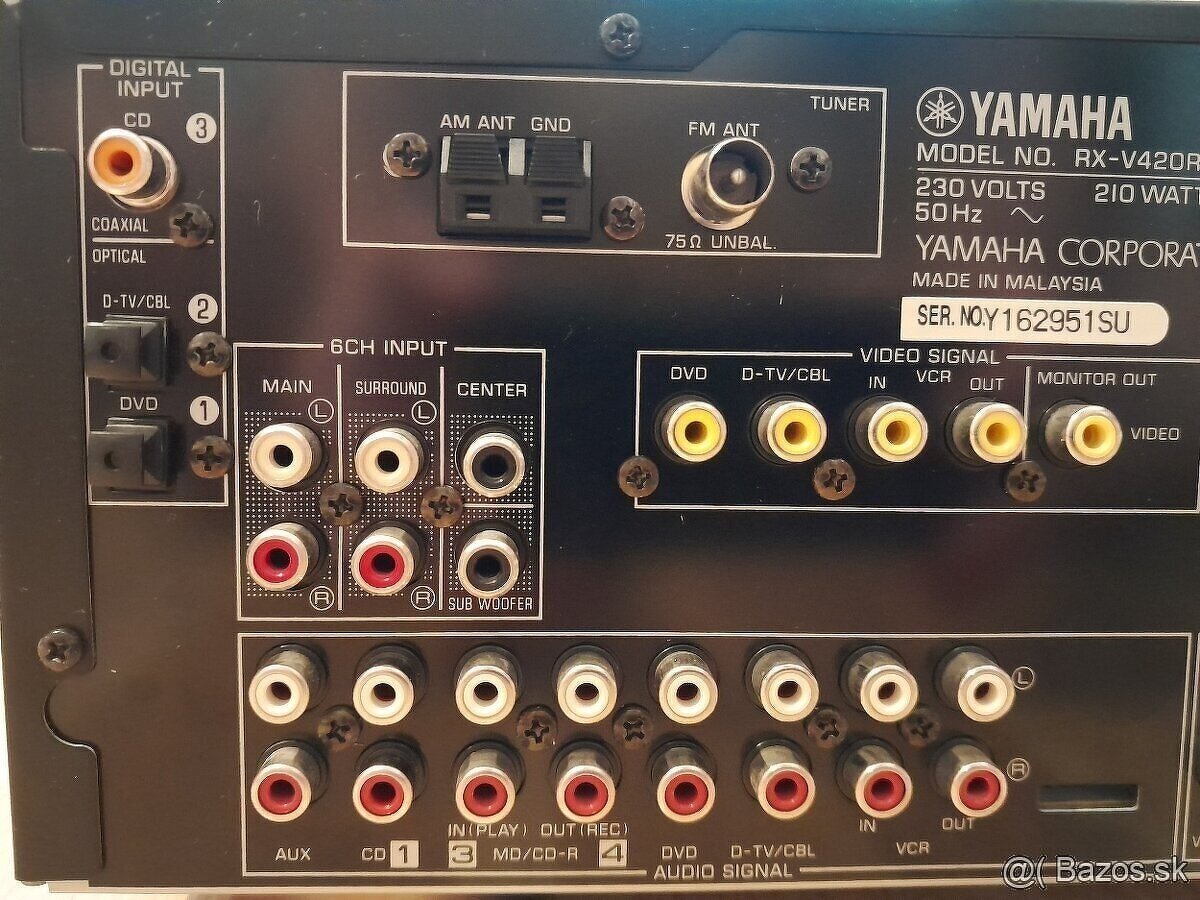 7.1 AV YAMAHA RX RDS rádio FM . receiver pre domáce kino - - 7
