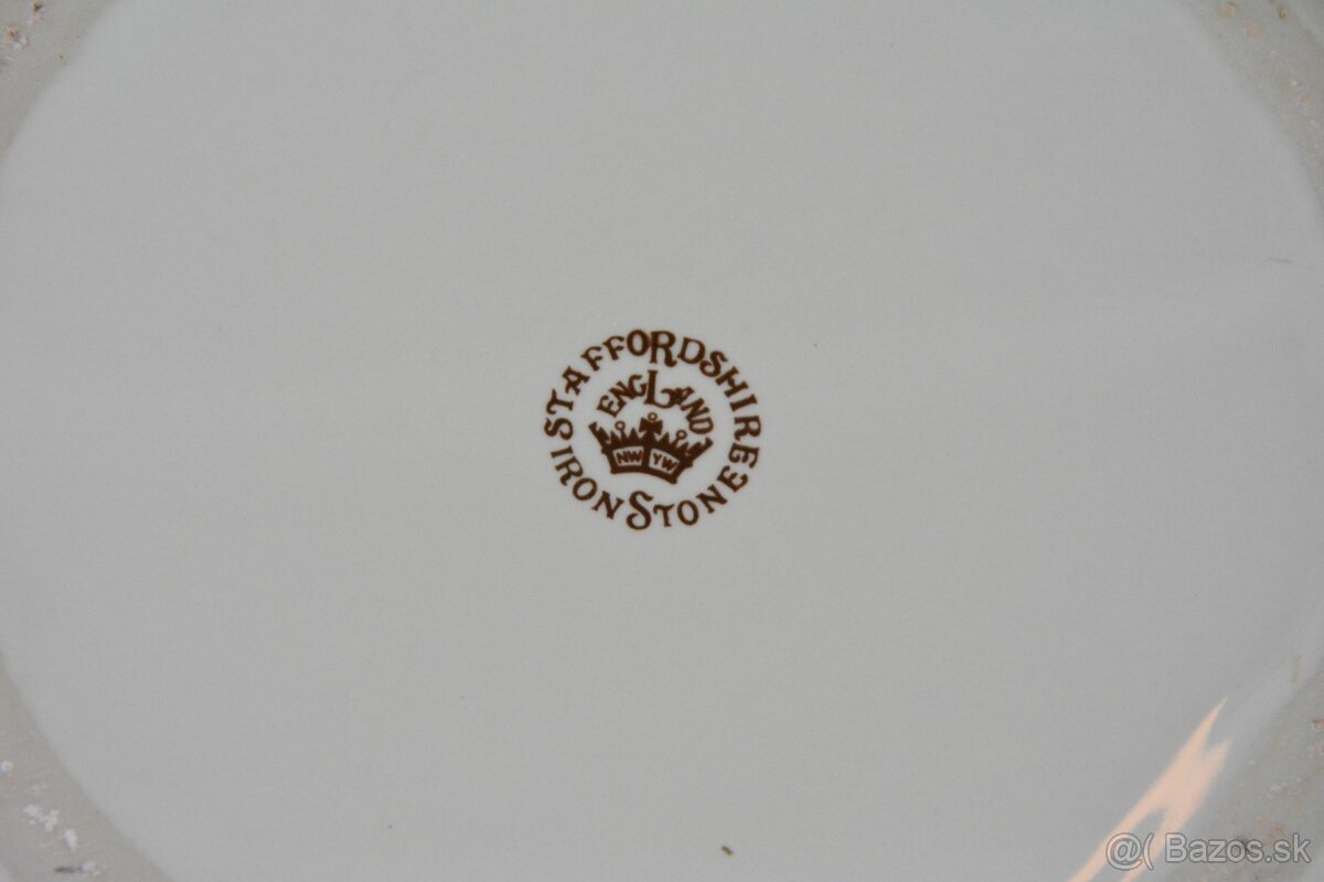 Retro porcelánový mycí set na kovovém stojanu - 7