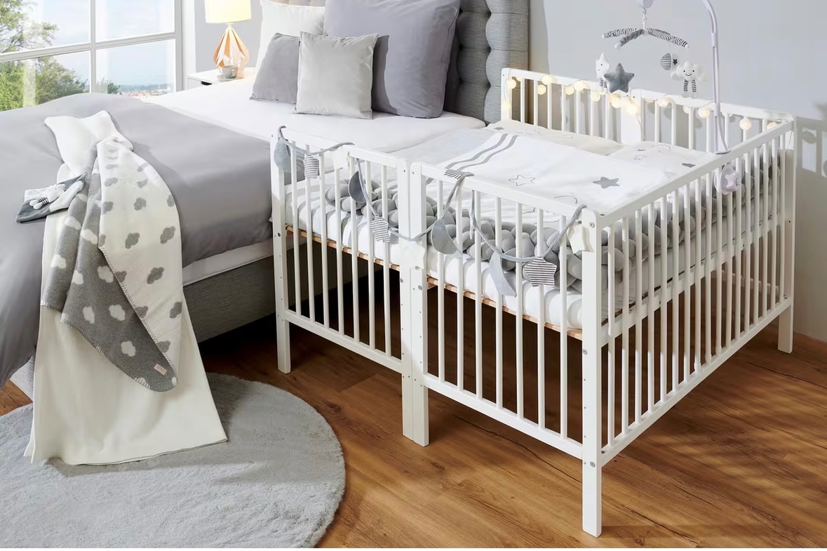 Biela detska postielka 60x120 - 7