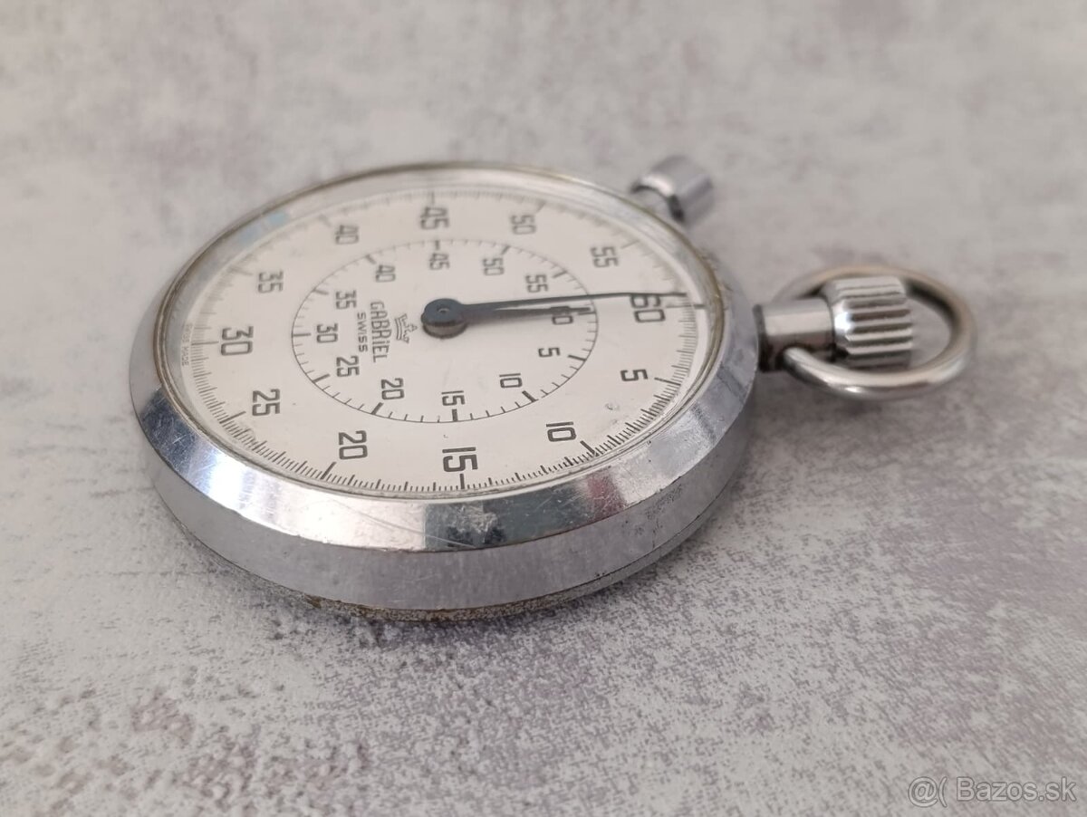 Staré švýcarské kapesní stopky Lemania GABRIEL - 7