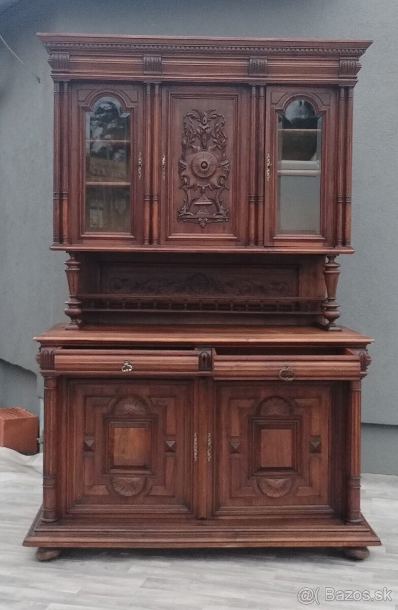 Príborník starožitný – 233 x 156 x 60 cm. - 7