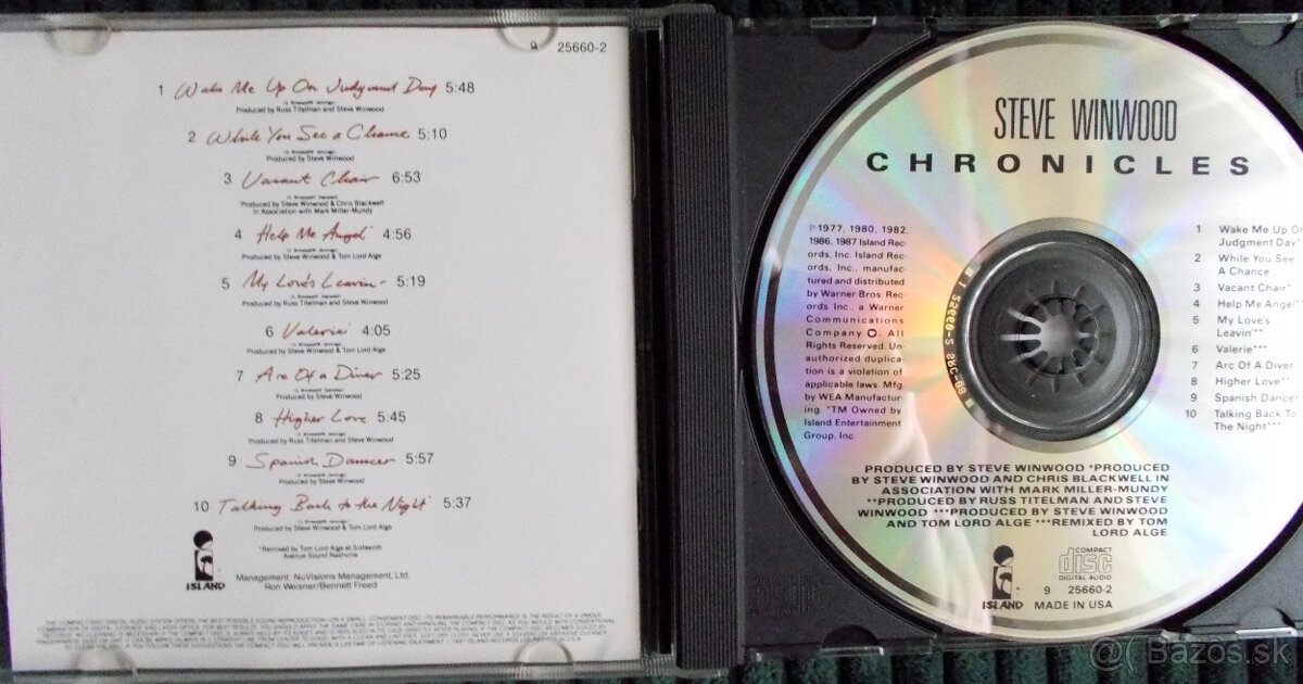 Predám CD W. Smith, M. Knopfler, S. Winwood - 7