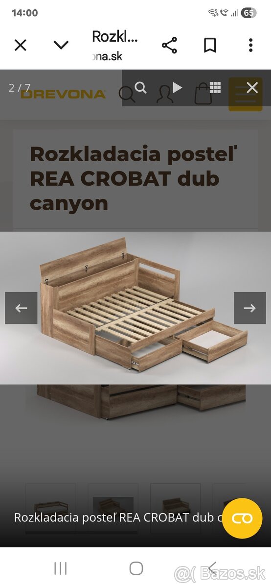 Rozkladacia postel DREVONA - 7