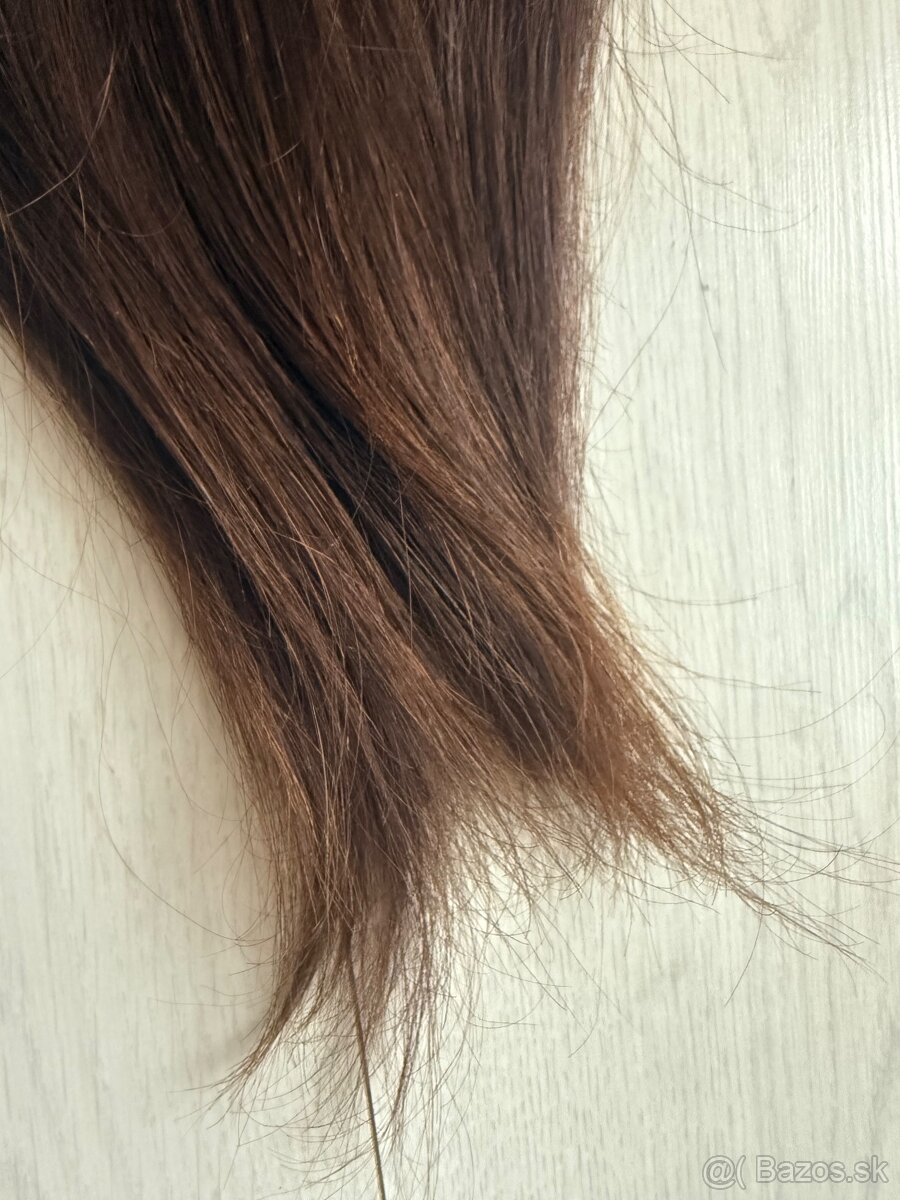 Clip in živé vlasy - hnedá - 7