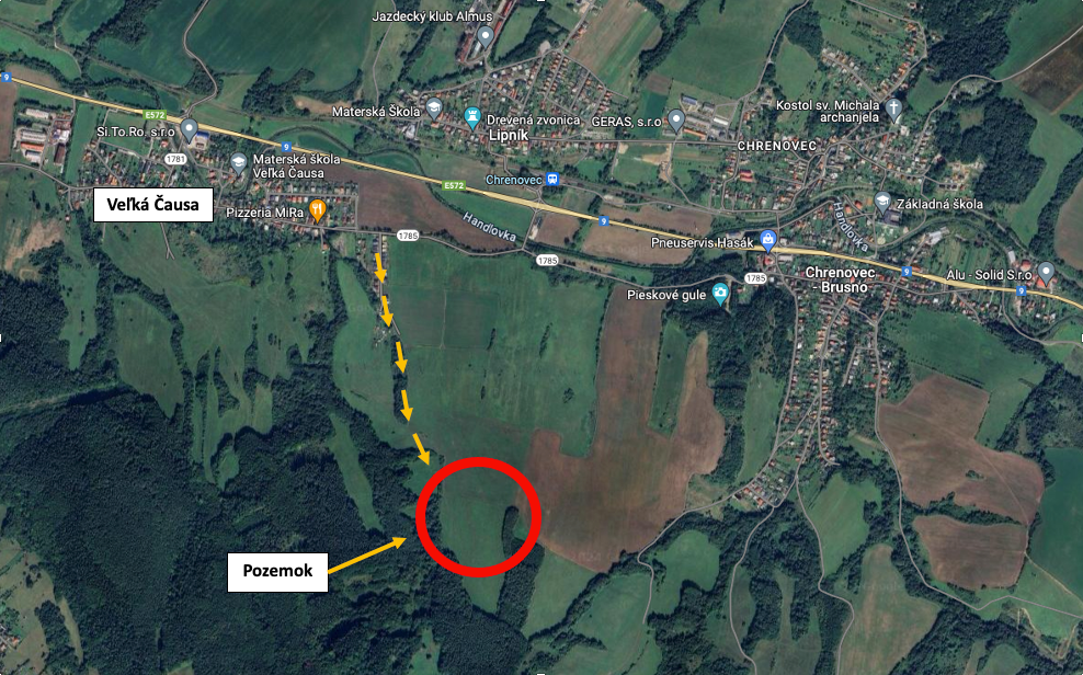 Veľká Čausa – 11.725m2 POZEMOK nad Veľkou Čausou s prístupom - 7