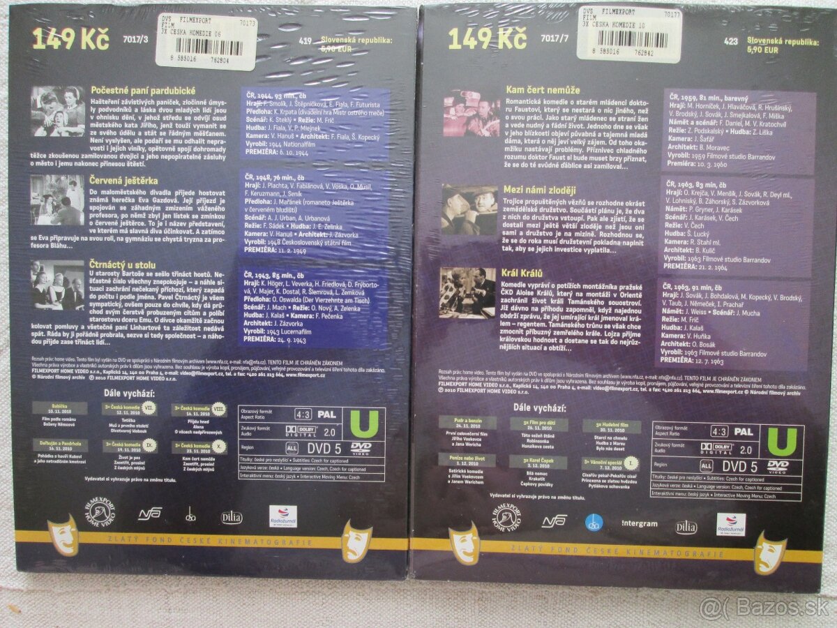 DVD zapečatené v kartónovom obale + vojnové dvd + český film - 7